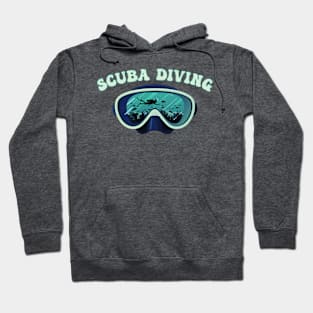 Scuba Diving, Underwater Diver Mask Hoodie